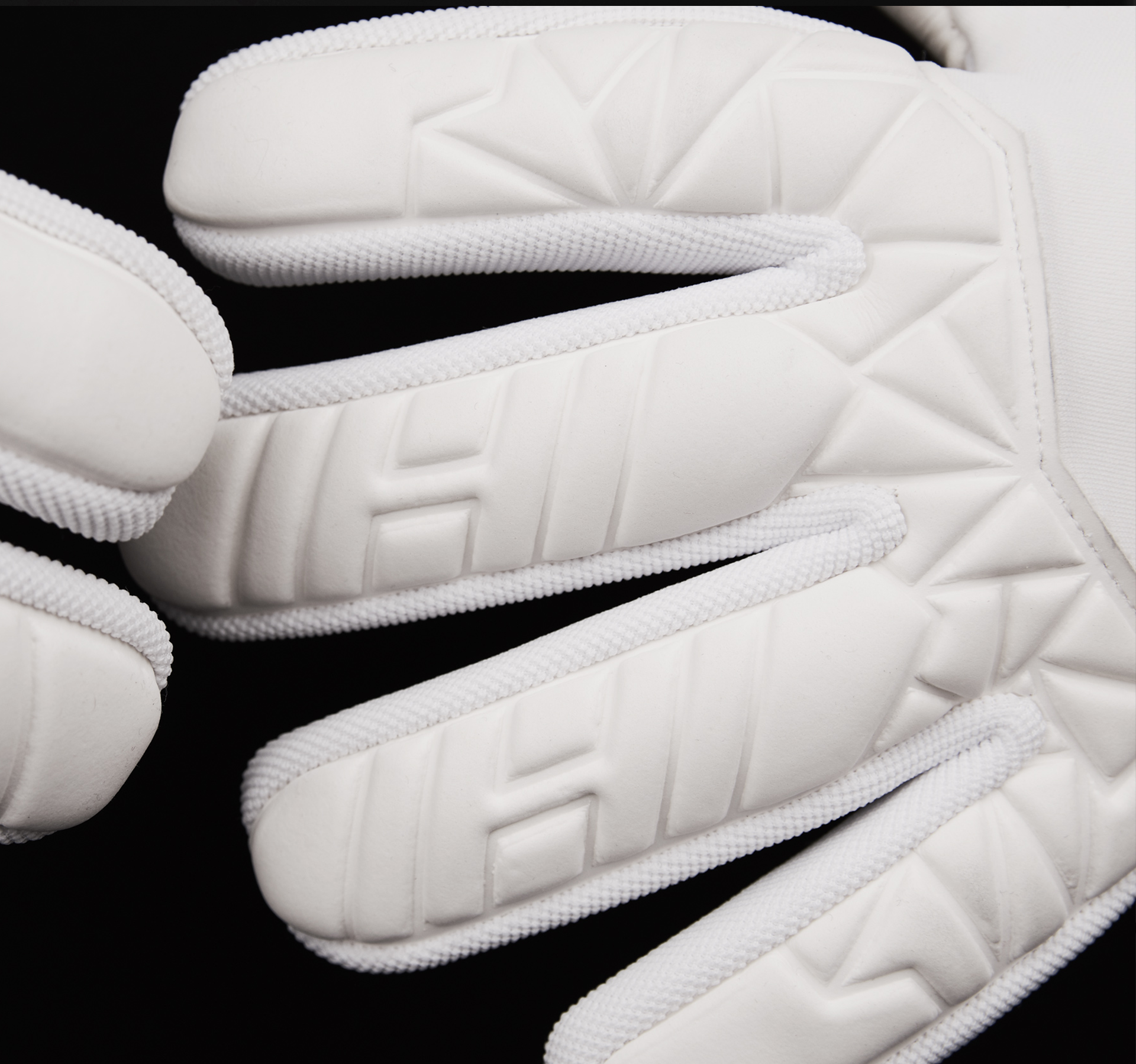 Cut #2 - Negative Cut - White Black-Goalkeeper-Gloves Close up