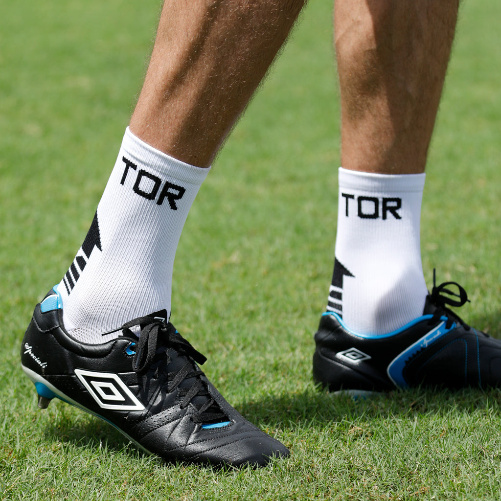 TOR x Zyphr Grip Socks White/Black